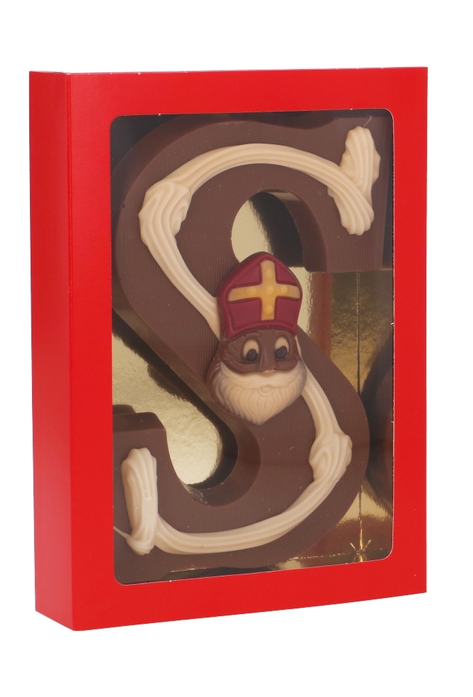 Chocoladeletterdozen Rood GK7 17.7x12.2x3.5cm 48stuks