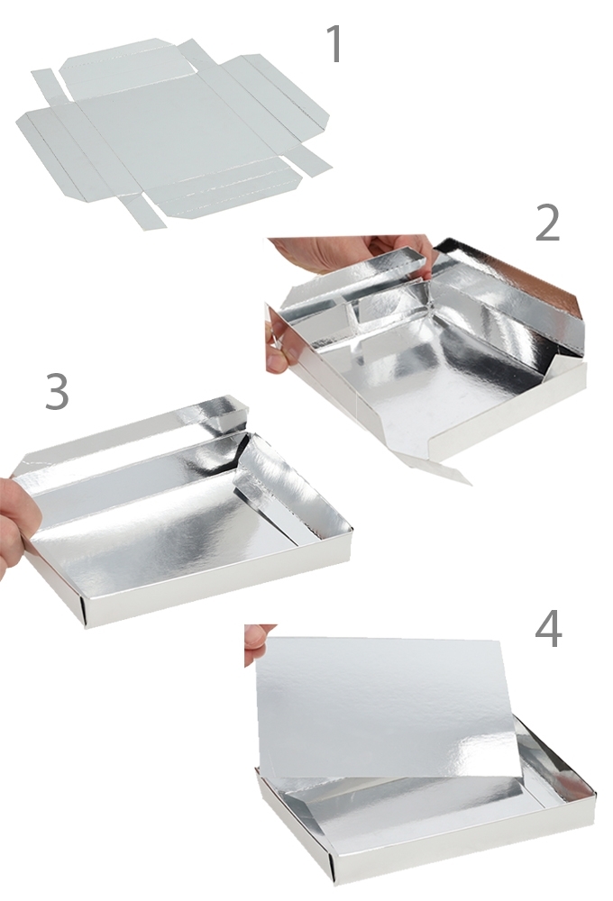 Chocoladeletterdozen Venster Zilver Fun & Food GK7 17x12,5x2,3cm 20stuks