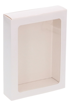 Chocoladeletterdozen Wit GK1 Glanzend 13x9x3cm 100stuks
