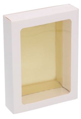 Chocoladeletterdozen Wit Glanzend GK7 17.5x12x3.3cm 100stuks