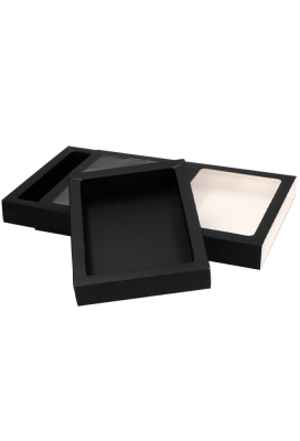 Chocoladeletterdozen Zwart Mat Duo GK7 21x34x3.4cm 50stuks