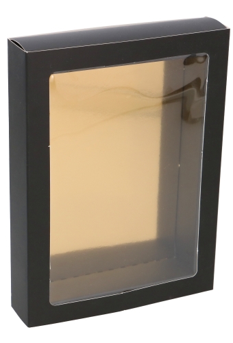 Chocoladeletterdozen Zwart Mat GK7 17.5x12x3.3cm 100stuks