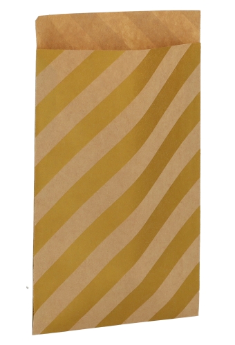 Kadozakjes Kraft Golden Diagonal 7x13cm 200stuks