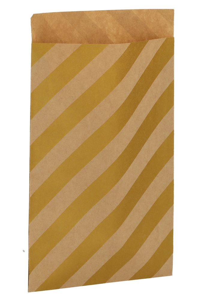 Kadozakjes Kraft Golden Diagonal 17x25cm 200stuks