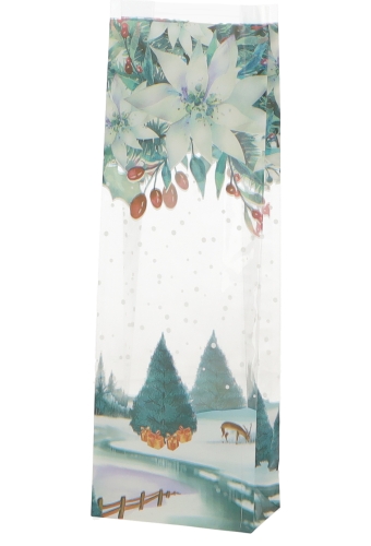 Cellofaan Zakjes Met Blokbodem Christmas Arctic 10x6x30cm 50stuks