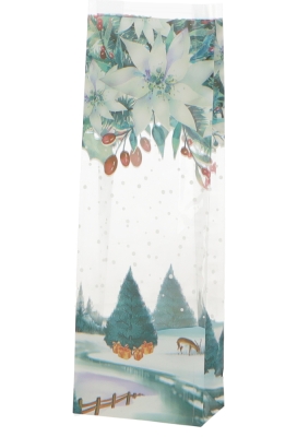 Cellofaan Zakjes Met Blokbodem Christmas Arctic 10x6x30cm 50stuks