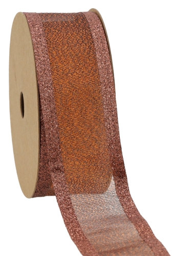 Kadolint Mervelle Metallic Koper Met Koper Rand IJzerdraad 40mm x 10meter