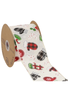 Luxe Kadolint & IJzerdraad Kerst Wanten 63mm x 10meter