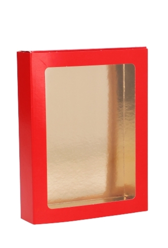 Chocoladeletterdozen Rood GK4 15x11x3.1cm 48st