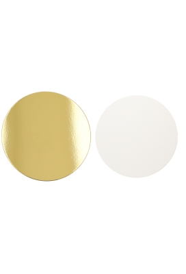 Kartonnen Bodem Doorsnee 30cm Goud 6stuks 