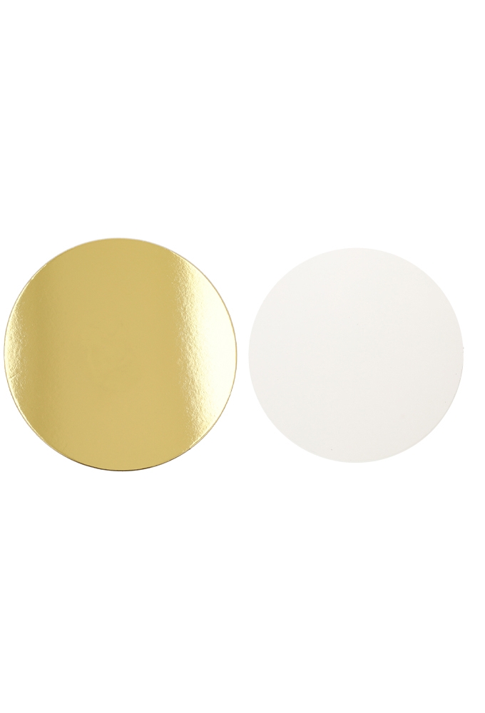 Kartonnen Bodem Doorsnee 30cm Goud 6stuks 