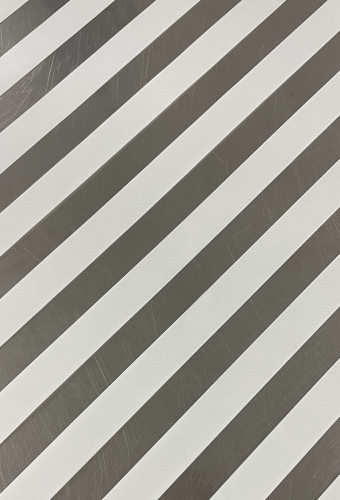 Cadeaufolie Transparant Witte Strepen 50cm x 50meter