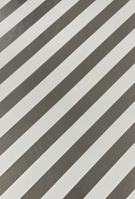 Cadeaufolie Transparant Witte Strepen 50cm x 50meter