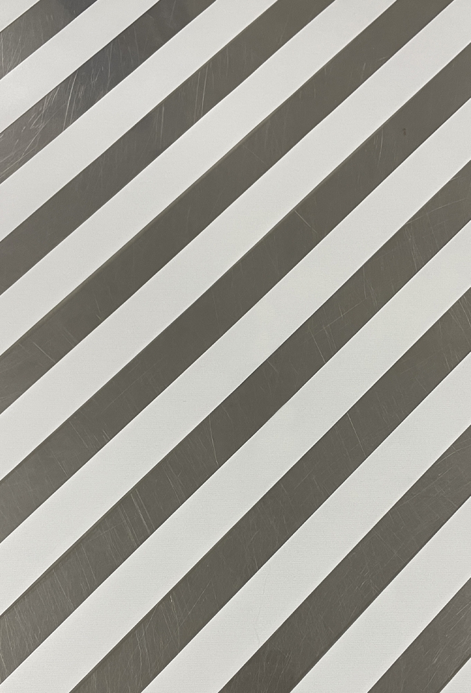 Cadeaufolie Transparant Witte Strepen 50cm x 50meter