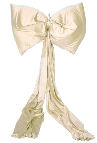 Strik Belloria XL Velvet Creme Met 2 lussen En Lange Linten 75X225CM 1 stuks