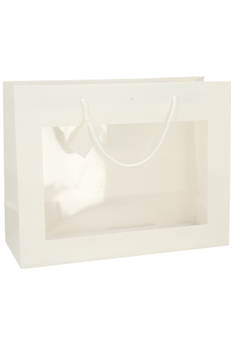 Kadotasjes Lenno Wit Koord Venster & Lintgleuf 40x15x31cm 12stuks