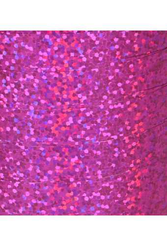 Krullint Holografisch Fuchsia 10mm x 200 meter
