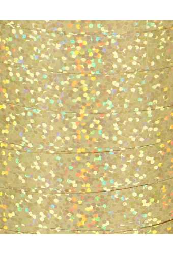 Krullint Holografisch Goud 10mm x 200 meter