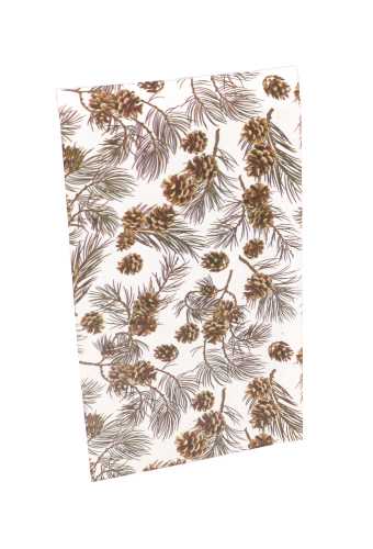 Kerstzakjes Folie Mita Dennenappeltjes & Plakstrip 10x13.5+3cm 100stuk