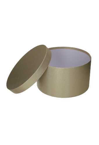 LUXE KANT & KLARE Flowerbox Latemar Goud Metallic Rond Set van 2stuks