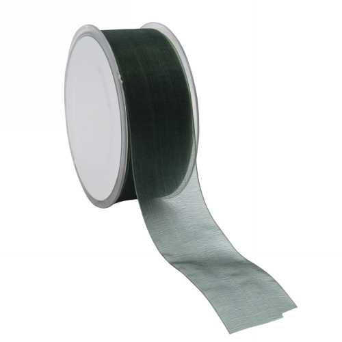 Organza Lint Groen 38mm x 50 meter.