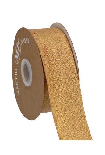 Geschenklint Jute Goud Metallic Bedrukt 40mm x 10meter