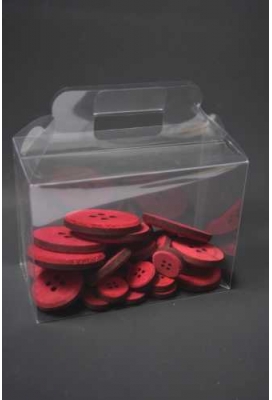 Transparant Kadodoos Koffertje 18x9x13cm 10stuks.