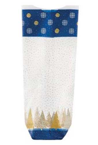 Cellofaan Zakjes Christmas Tree And Snow 10x4x22cm 100stuks