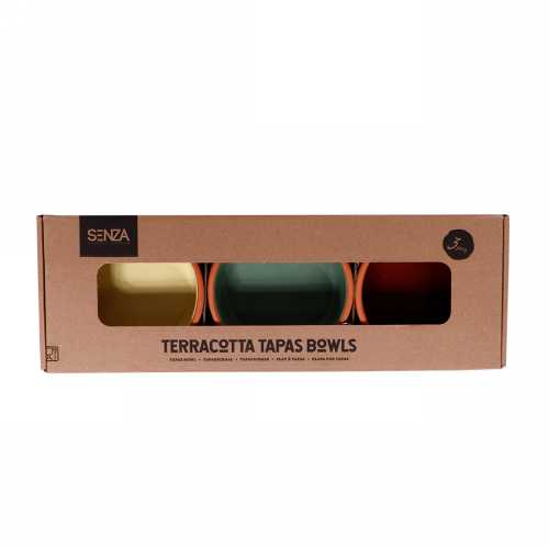 SENZA Terracotta Tapas Multicolor set van 3 1 stuk