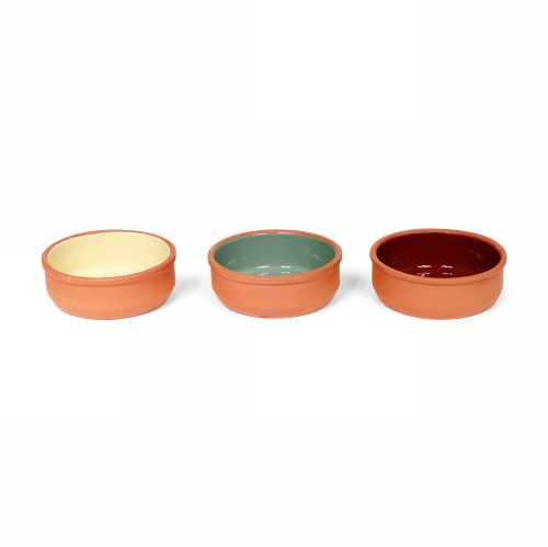 SENZA Terracotta Tapas Multicolor set van 3 1 stuk