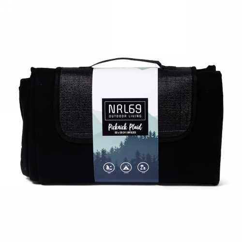 NRL69 Picknick Blanket Black 1 stuk