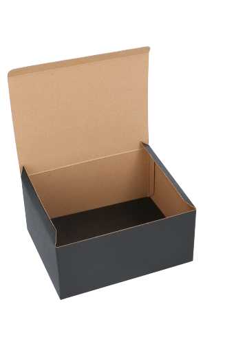 Geschenkdoos Delivery Box Zwart 25x20x12cm 435gram karton 10stuks