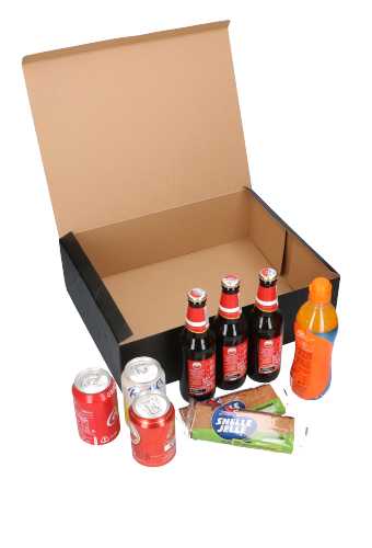 Geschenkdoos Delivery Box Zwart 40x32x12cm 435gram karton 10stuks