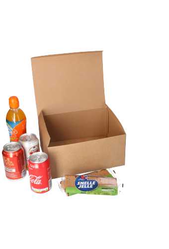 Geschenkdoos Delivery Box Naturel 25x20x12cm 435gram karton 10stuks