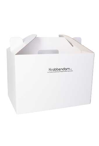 Geschenkdoos Draagdoos XL Met Handvat Rood 30x20x20cm 25stuks OP IS OP