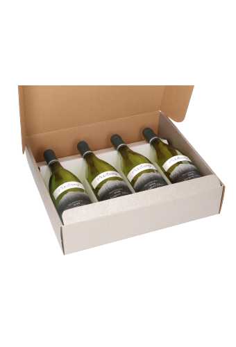 Luxe Wijndozen Ferro Grijs Line voor 4 fles 34x37x9cm 30stuks