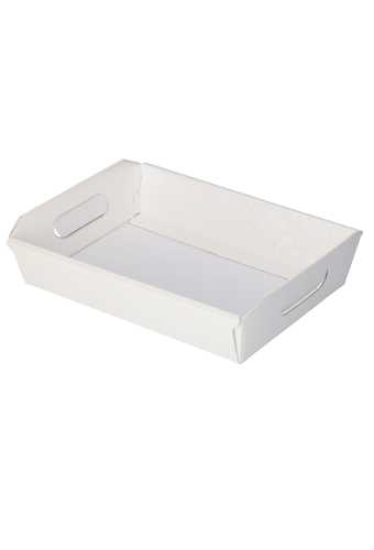 Geschenkdoos Korf Alfero Witte Dots Relief  22x16x5cm 50stuks OP IS OP