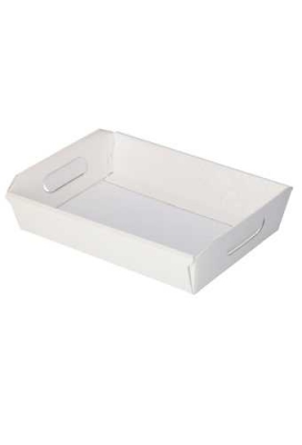 Geschenkdoos Korf Alfero Witte Dots Relief  22x16x5cm 50stuks OP IS OP