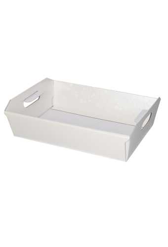 Geschenkdoos Korf Alfero Witte Stippen 31x22x9cm 30stuks