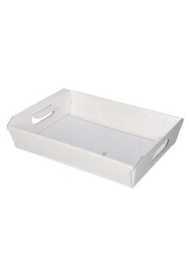 Geschenkdoos Korf Alfero Witte Dots Relief 35x26x7cm 30stuks OP IS OP
