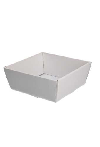 Geschenkdoos Korf Bardi Witte Dots Relief 17x17x8cm 50stuks OP IS OP