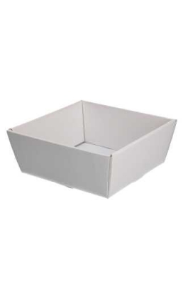 Geschenkdoos Korf Bardi Witte Dots Relief 17x17x8cm 50stuks OP IS OP