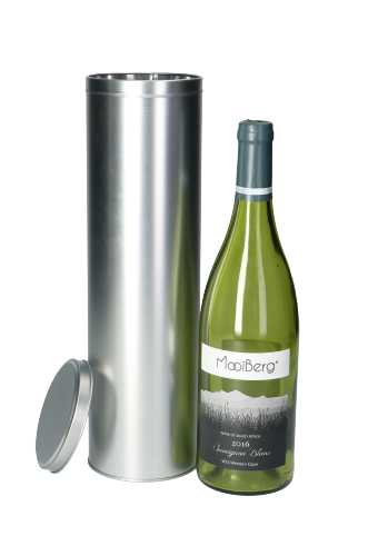 Blikken Blanco Rond Wijnfles 9.5x33cm 1stuks