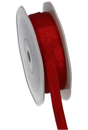 Luxe Satijn Dubbel Lint Rood Metallic 10mm x 25meter