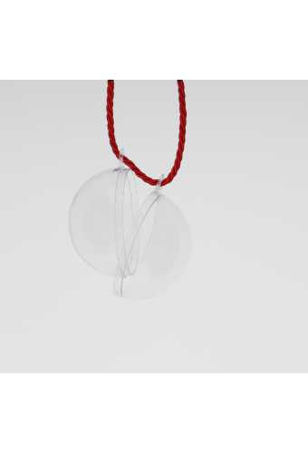 Transparant Figuur Bal 5cm 2 Delig 12stuks OP IS OP