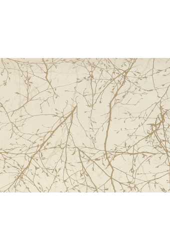 Cadeaufolie Dubbelzijdig Goud Mat & Creme Tree Gold 70cm x 50meter