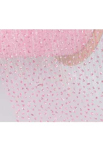 Organza Lint Roze Glitter 63mm x 20meter OP IS OP