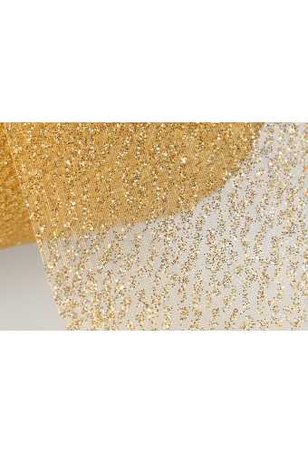 Organza Lint Goud Glitter 63mm x 20meter OP IS OP