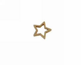 Houten Decoratie Stars Goud 3cm 120stuks