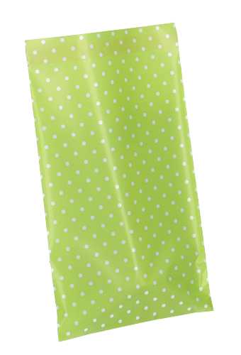 AKTIE Kadozakjes Folie Mita Dots Groen & Plakstrip 15x23.5+3cm 100st